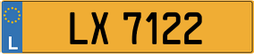 Trailer License Plate
